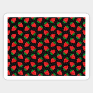 Red Strawberry Pattern 2 Sticker